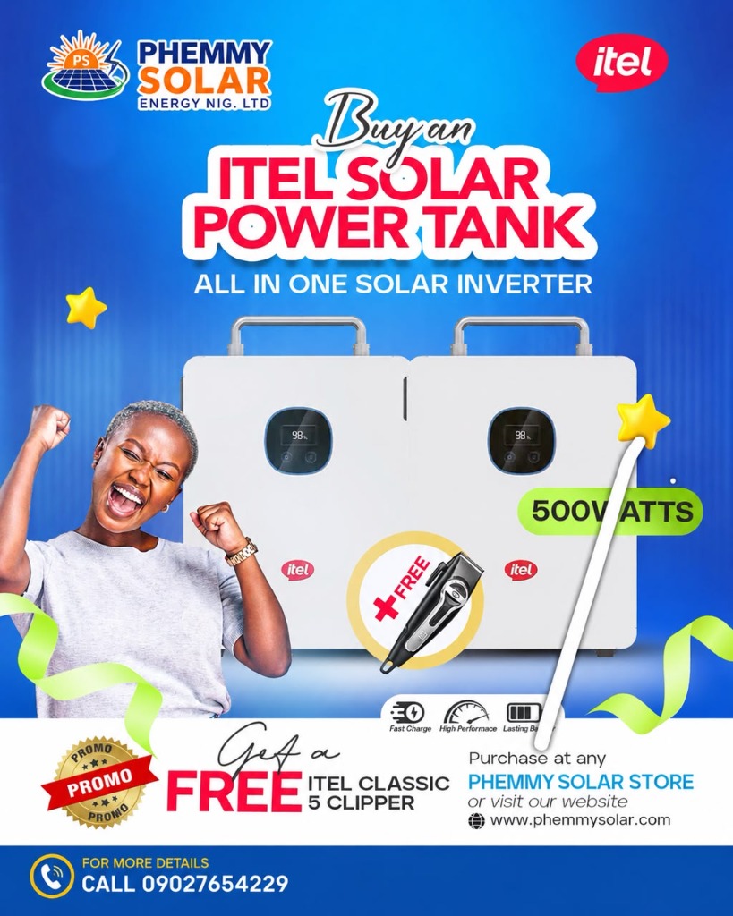 Itel Solar Power Tank Promo